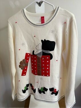 Scottie Dog Christmas Sweater
